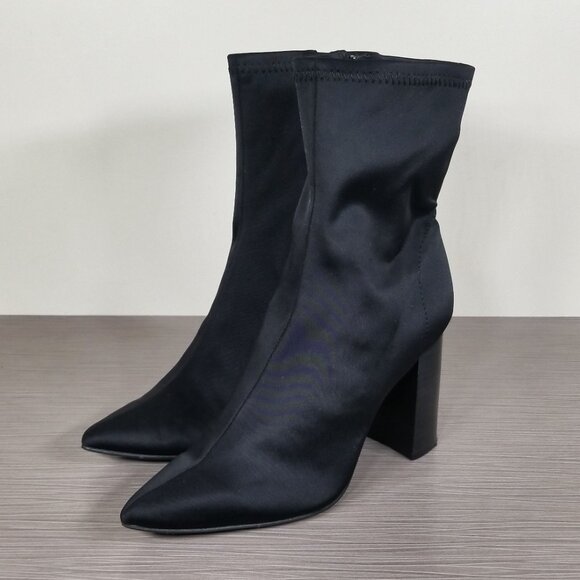 Jeffrey Campbell Siren Bootie, Black Neoprene, Womens Size 5 M - Picture 3 of 12